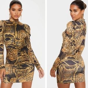 Gold Mini Dress